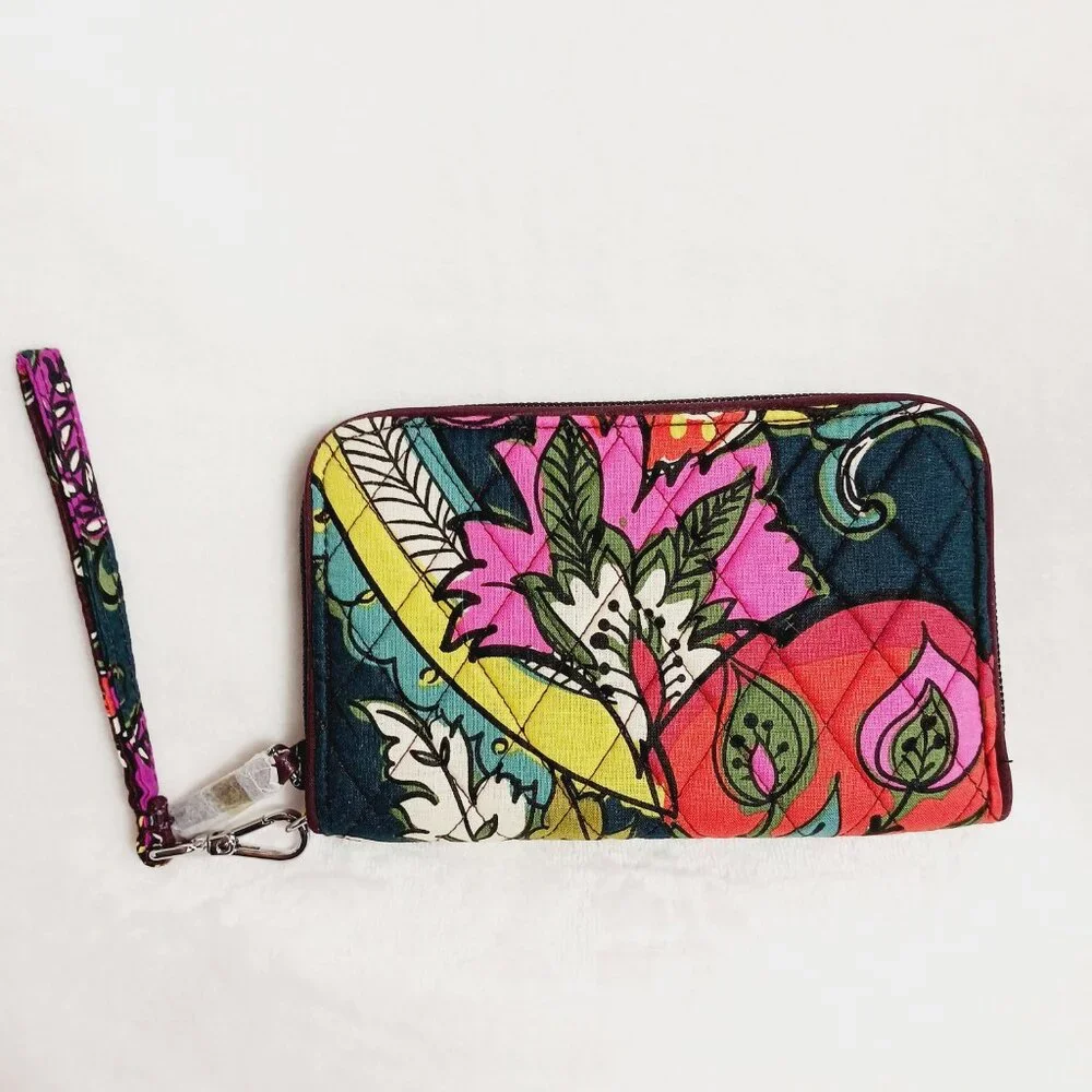 NWT Vera Bradley RFID Grab & Go Wristlet, Autumn Leaves, Approx. 7